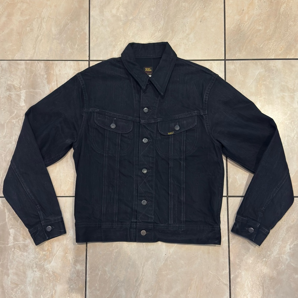 Ralph Lauren Double RL Black Denim Jacket